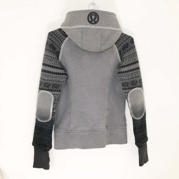 Lululemon Spacial Edition Knit Gray Scuba Hoodie - Picture 11 of 11